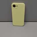 Vooii Compatible with iPhone 16e Case, Liquid Silicone Upgrade [Camera Protection] [Soft Anti-Scratch Microfiber Lining] Shockproof Phone Case for iPhone 16e 6.1 inch - Creamy Yellow