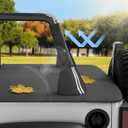 JOYTUTUS Tonneau Cover for Wrangler JK 2 Doors, Cargo Trunk Cover Tailgate Cover for 2007-2018 Wrangler JK