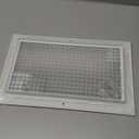 HVAC Premium 8" x 14" or 14" x 8" Cube Core Eggcrate Return Air Grille - Aluminum Rust Proof - HVAC Vent Duct Cover - White [Outer Dimensions: 9.75 X 15.75]