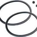 2 Pack 09985 Pressure Canner Sealing Ring & Overpressure Plug Gasket for Presto 01751 01781 01784 01745 01755 01782 Pressure Cooker (16 Quart/18 Quart/23 Quart) (One size)