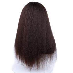 VIORED Wig Hair Replacement Wigs Synthetic Hair Wigs For African American Women Natural Black 18-22 Inch Afro Wig Hair Piece (Color : C, Size : 22inches)