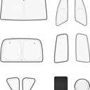 Double Layer Windshield Sunshade- Full Set Front Rear Side Window Sun Shade Cover Sun Visor Window Shade for CampingBaby Privacy Protection (for Tesla, for Model 3 (2017-2025))