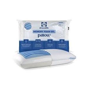 Sealy Dreamlife Memory Foam Gel, Standard White Pillow