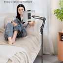 Tablet Floor Stand, 360-Degree Rotatable Metal Tablet Holder Stand, Adjustable Height and Angle iPad Stand, Universal Tablet Holder for iPad/Phone/Kindle/Tabs/E-Readers and all 4.7~12.9 Screen Devices