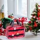 Storage Carrying Bag for Tonies 2 Characters, Travel Case for Tonie Figures, Up to 34 Pieces (Black/Red, Large)
