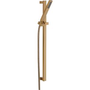 Delta Faucet Vero Single-Spray Touch-Clean Wall-Mount Slide Bar Hand Held Shower with Hose, Champagne Bronze 57530-CZ