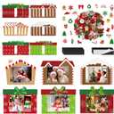 Fovths 24 Pack Fall DIY Foam Picture Frames Craft Kit Thanksgiving Autumn Pumpkin Photo Frame Ornaments with 300 Stickers for Thanksgiving Gifts Holiday Home Party Activities