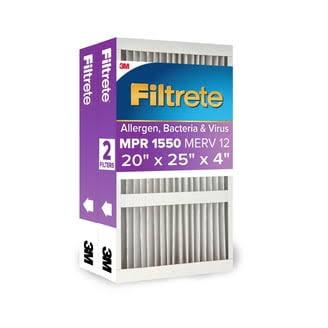 Filtrete 20x25x5 HVAC Furnace Air Filter, MPR 1550 MERV 12, Ultra Allergen Reduction, 2 Pack