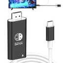 USB C to HDMI Adapter Cable Compatible with Nintendo Switch, Type-C to HDMI Conversion Cable Replaces The Switch Docking Station for TV Projection Screen, Nintendo Switch OLED Dock