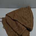 36 inch Christmas Tree Skirt: Pencil Tree Skirt for 6ft Tree, Diamond Edge Knit Small Western Brown Tree Skirt, Vintage Tree Skirts, Rustic Farmhouse Christmas Decorations