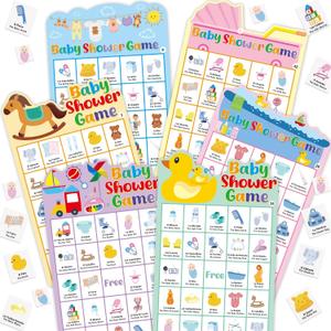 ceiba tree Baby Shower Bingo Game Cards in Spanish and English for 50 Players Adults Mexican Fiesta Bingo Game Bilingual Cards for Family Friends Adults