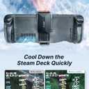 JSAUX Cooling Fan for Steam Deck, Innovative Cooler with Stand Compatible with Steam Deck OLED-GP0201