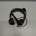 USB Headset with Microphone for PC, Wired Headphones with Mic USB Headset with Noise Cancelling Microphone, Computer Headset with Microphone for Home Office Online Class Teams SkypeBlack