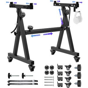 Universal Keyboard Stand, Z-style Heavy-Duty Piano Stand, Adjustable and Portable Piano Keyboard Stand for 61 and 88 Keys