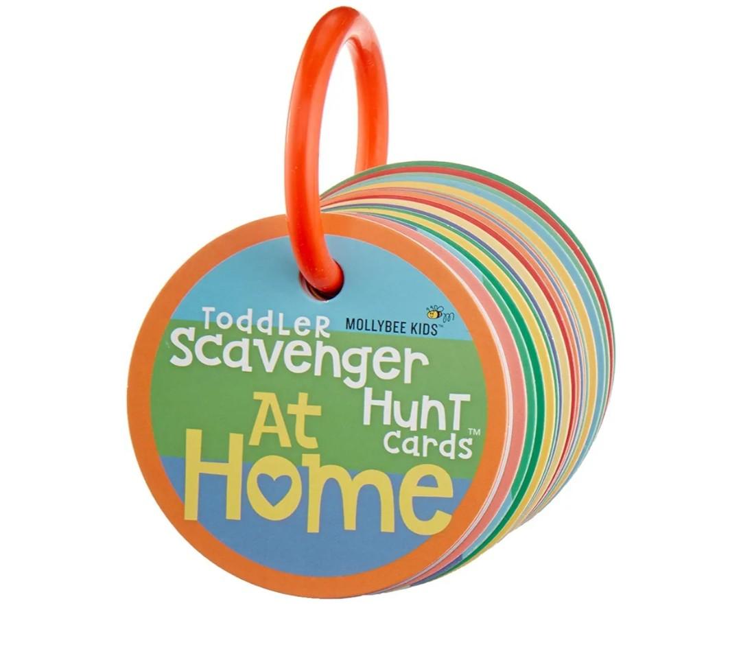MOLLYBEE KIDS Toddler Scavenger Hunt Cards at Home, Toddler Activity, Ages 2, 3, Indoor Scavenger Hunt Game