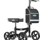 Aojin Knee Scooter for Adults for Foot Injuries, Storage Bag, 8'' Wheels