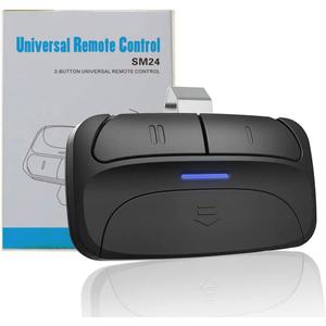 Universal 2-Button Garage Door Opener Remote, Works with Chamberlain, LiftMaster, Craftsman, Genie, DIP Switch and More, Replacement for Clicker KLIK1U 375UT 373LM 973LM 893LM 893MAX
