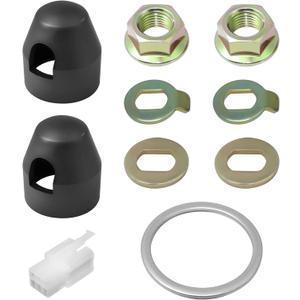 E-Bike Hub Motor Nuts M14 for 250W-500W Motors, Electric Bicycle Hub Motor Nut Set Includes 14mm Shaft Screw Cap Washer/Spacer/Nut Cover