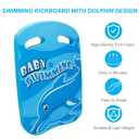Luismia 3 in 1 Swim Kickboard Kids Water Aerobics Equipment Swim Belt High Density EVA Foam Swim Dumbbell Aquatic Aerobics Set for Children to Adults (Blue)