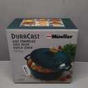 Mueller DuraCast 6 Quart Enameled Cast Iron Dutch Oven Pot with Lid
Sourdough Bread Baking, PFOA-Free, 500°F Oven Safe - All Cooktops incl. Induction, Braising & Slow Cooking, Emerald