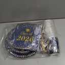 2026 Graduation Decorations Party Supplies-Graduation Plates and Napkins,Navy Blue Graduation Decorations 2026 Tableware Class Of 2026 Grad Paper Plates and Napkins for Congrats Grad Party