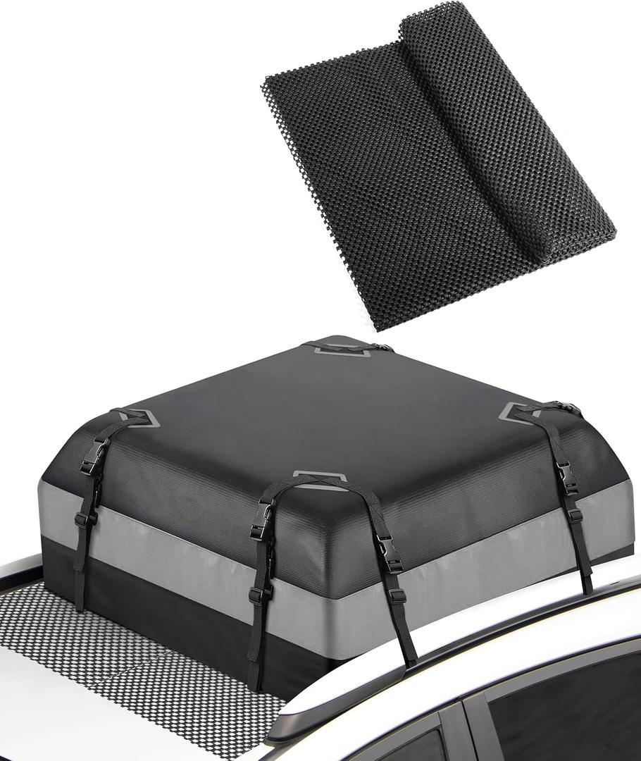 Roof Rack Pads,51"x43" Universal Roof Cargo Bag Protective Mat,Car Accessories Car Roof Top Rack Pads,Roof Rack Accessories,Non-Slip Rooftop Cargo Bag Mat for Rooftop Cargo Bag,Fit Most Vehicle