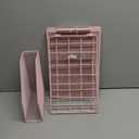 Marbrasse Desk Organizer and Accessories4-Tier Paper Letter Tray Organizer with File HolderDesk Accessories & Workspace Desktop Organizers for School Home Office Supplies (Pink)