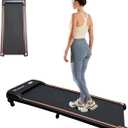 Foldable Treadmill with Incline Treadmill with Home Removable Desk Workstation 3.0 HP 3 in 1 Folding Small Compact Walking Treadmills 300 Lbs Capacity for Home Office (black)