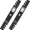 GICOOL GY20850 Mulching Blades for John Deere 42 inch Deck, 7-Point Star Mower Blades for D110 D130 D105 S100 E100 E120 E130 Z225 LA105, Replace GX22151 AM141033 AM141031, 2-Pack