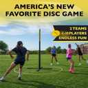 Indoor & Outdoor Team Game Original Flying Disc Toss Sport - Fun For Events & Gatherings - Play At The Beach, Backyard, Park, Tailgates - Quick Easy 3 Minute Setup For All Ages