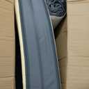 Pinkunn Chaise Lounge Cushion Waterproof Outdoor Lounge Chair Cushions 21 x 72 x 3 Inch Bench Seasonal Replacement Cushions for Summer Patio Bench Pool Beach (Dark Gray,4 Pcs)