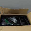 Under Sink Organizer, 2 Tier Pull out Cabinet Organizer Baskets with Mesh Sliding Drawers, Slide out Storage Shelf for Home, Kitchen, Bathroom, Pantry, Office Cabinet, Countertop(1 Pack) (Black)