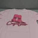 Oversized Western Cowgirl Shirts for Women Country Music Rock Band Tshirt Pink XL