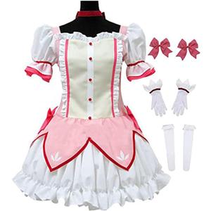 Okazaki Anime Homura Cosplay Costume Uniform Dress Halloween Outfit (Medium, Suita)