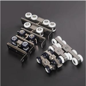 4/8-Wheel Stainless Stee Hanging Wheel Suitable fo Sliding Doors in Halls and Kitchen cabinets wadrobe Sliding DoorWheel 26mm/1"(8 Rounds)