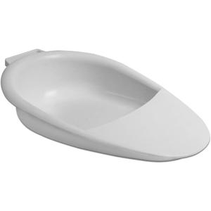 PEPE Mobility Bed Pan for Women and Men, Portable with Handle, Commode Pan for Elderly, Handicapped and Disabled, Lightweight, White