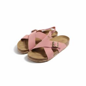 Women's Flat Sandals Adjustable Double Strap Slide Sandals Open Toe Slip on Shoes Resistant Leather Footbed Comfort Sandals Dressy for Summer Beach Vacation (7.5)