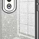 Protective Back Case Cover For Honor 90 Pro Case,Clear Glitter Electroplating Hybrid Protective Phone Cover,Slim Transparent Anti-Scratch Shock Absorption TPU Bumper Case For Honor 90 Pro(Black)
