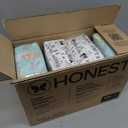 The Honest Company Comfort Dry Disposable Diapers for Sensitive Skin, Hypoallergenic, Above It All + Pattern Play, Super Club Box Size 1 (814 lbs) 136