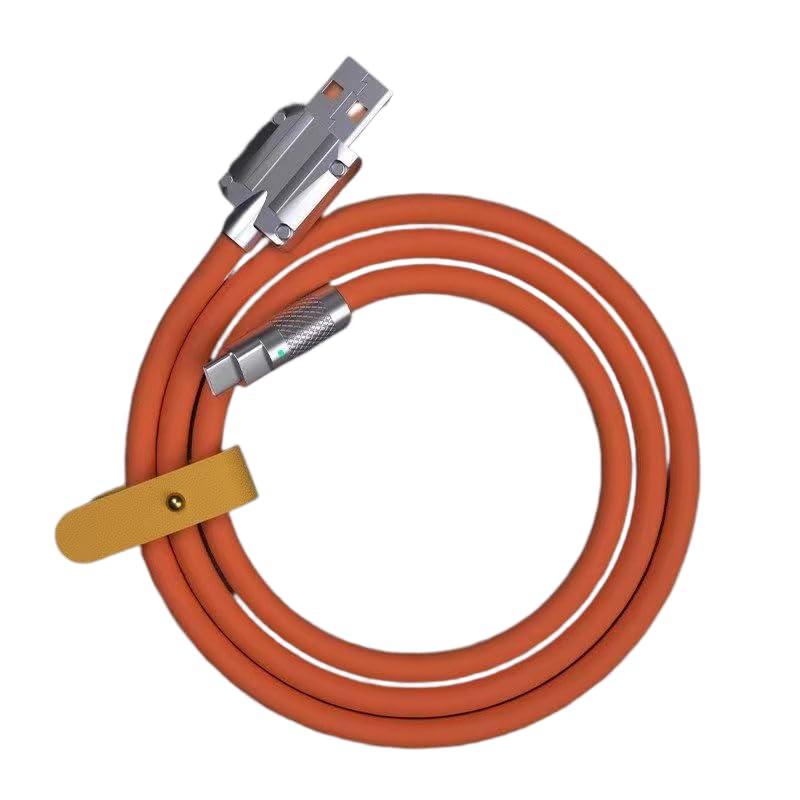 OKEA USB Type C Cable Fast Charging Cable Charger Cord [120W 6A] Silicone Cable for Data Transfer [5Ft/1.5m] Compatible with iPhone MacBook Pro Air iPad Pro Air Mini Galaxy S23 Ultra Note Pixel