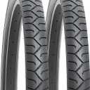 YUNSCM 2-PCS 24" Road Bike Tires 24 x 2.125/57-507 Compatible with 24x2.125 Bike Bicycle Tires (Y-690)