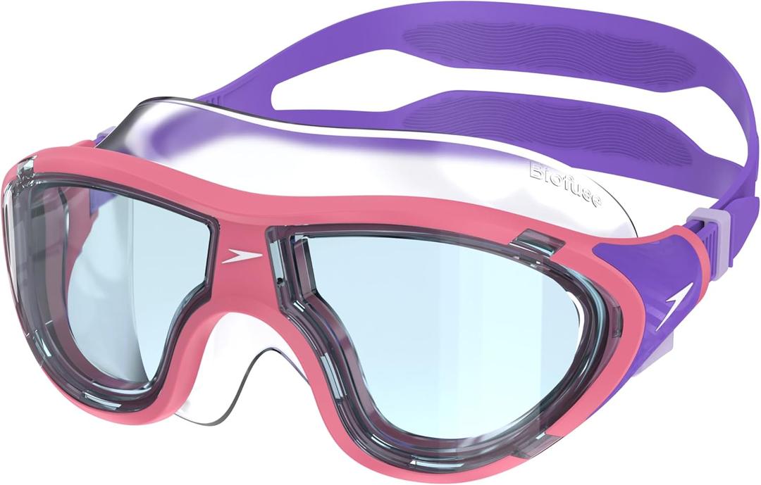 Speedo Unisex Kids Swim Goggles Biofuse 2.0 Junior (One Size, Mask Pink Lemonade/Steel)