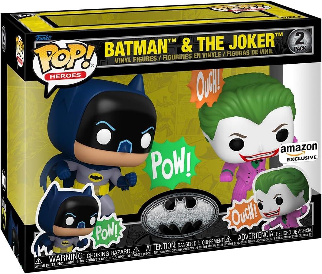 Funko POP! Heroes: Batman's 85th Anniversary - Joker/Batman, 2-Pack - DC Comics - Collectable Vinyl Figure - Gift Idea - Official Merchandise - for Kids & Adults - Comic Books Fans