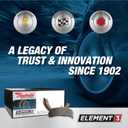 Raybestos Element3 Automotive Replacement Rear Drum Brake Shoes Set for Select Ford, Mazda (704PG)