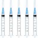 120 Pack 3ml/cc Lab Disposable Syringes with 23Ga 1 Inch Needle Luer Lock, Individually Sealed Packed