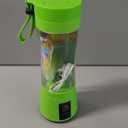 Portable USB Electric Fruit Juice Blender Deluxe Version with 6 Blades (Green)