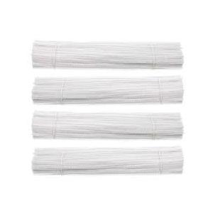1200 Pieces Pipe Cleaners White Chenille Stem for DIY Art Craft Decorations (6mm x 12 Inch)