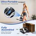 Under Desk Elliptical Machine, Ellipse Leg Exerciser As Seen On Tv While Sitting for Seniors, Pedal Exerciser with 15 Level Adjustable Resistance & 5 Auto Mode Fully Assembled Home Office