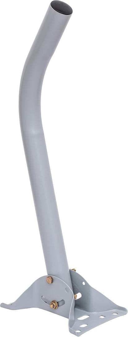 Adjustable Satellite Dish Antenna Mount for Roof or Wall Installation, Tripod, TV Antenna Mast, Weatherproof J Pole Mounting Bracket, Hardware Included