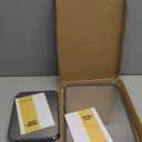 SNOWCLAD Stainless Steel Cutting Board,Double Sided Steel Cutting Board Set for kitchen,Stainless Steel/Wheat straw pp Large for meat,Dishwasher Safe [16 * 11+12 * 8.3 Inch]